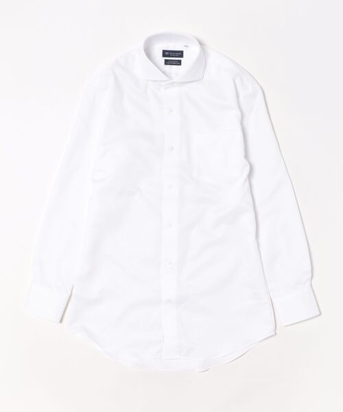 TOKYO SHIRTS(トウキョウシャツ)の「【超形態安定】 形態安定ノンアイロン ホリゾンタルワイド 長袖ビジネスワイシャツ(ビジネスシャツ・メンズ・ホワイト・首回り39cm-裄丈80cm/首回り39cm-裄丈84cm/首回り41cm-裄丈82cm/首回り41cm-裄丈86cm/首回り42cm-裄丈82cm/首回り42cm-裄丈86cm/首回り43cm-裄丈82cm/首回り43cm-裄丈86cm/首回り37cm-裄丈80cm/首回り37cm-裄丈84cm)」の6枚目の写真