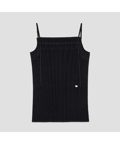 ATELIER NAIN(アトリエナイン)の「PLEATS STRING SLEEVELESS TOP(BL-4341)(シャツ/ブラウス・レディース・スカイブルー/アイボリー/ブラック・FREE)」の2枚目の写真