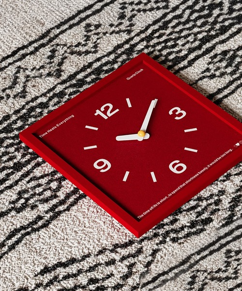 IRADOWL（アイラドール）の「【アイラドール room】カラースクエア時計（掛け時計・レディース・グリーン/ブラウン/レッド・FREE）」の6枚目の写真