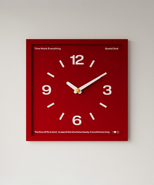 IRADOWL（アイラドール）の「【アイラドール room】カラースクエア時計（掛け時計・レディース・グリーン/ブラウン/レッド・FREE）」の7枚目の写真