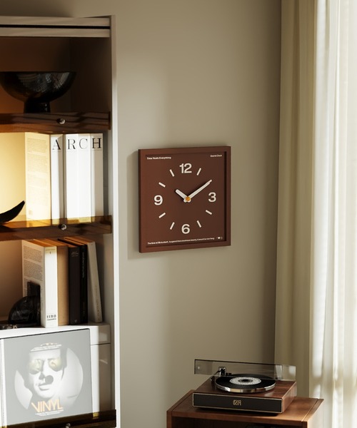 IRADOWL（アイラドール）の「【アイラドール room】カラースクエア時計（掛け時計・レディース・グリーン/ブラウン/レッド・FREE）」の10枚目の写真