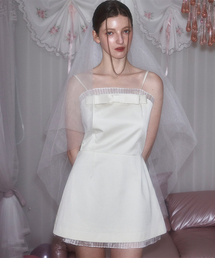 ROSEFRANTZ（ロゼフランツ）の「Pleats Layered Mini Dress [Cream]（ワンピース）」