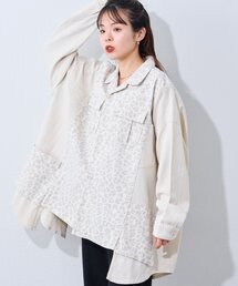 etsinta | 【etsinta/エシンタ】リメイク切り替えジャケット(ミリタリージャケット)