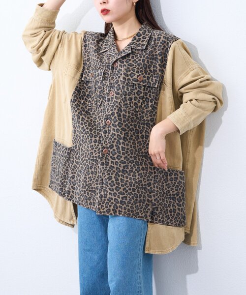 etsinta（エシンタ）の「【etsinta/エシンタ】リメイク切り替えジャケット（ミリタリージャケット・レディース・アイボリー/ベージュ・ONE SIZE）」の13枚目の写真