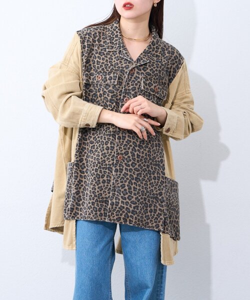 etsinta（エシンタ）の「【etsinta/エシンタ】リメイク切り替えジャケット（ミリタリージャケット・レディース・アイボリー/ベージュ・ONE SIZE）」の14枚目の写真