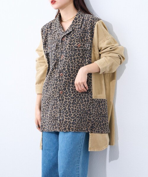 etsinta（エシンタ）の「【etsinta/エシンタ】リメイク切り替えジャケット（ミリタリージャケット・レディース・アイボリー/ベージュ・ONE SIZE）」の16枚目の写真