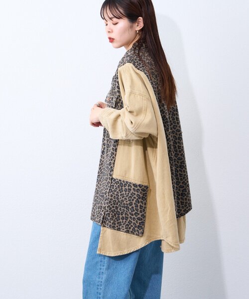 etsinta（エシンタ）の「【etsinta/エシンタ】リメイク切り替えジャケット（ミリタリージャケット・レディース・アイボリー/ベージュ・ONE SIZE）」の18枚目の写真