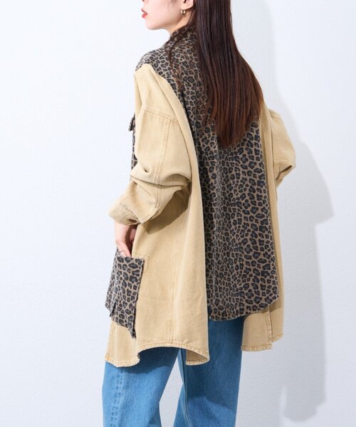 etsinta（エシンタ）の「【etsinta/エシンタ】リメイク切り替えジャケット（ミリタリージャケット・レディース・アイボリー/ベージュ・ONE SIZE）」の19枚目の写真