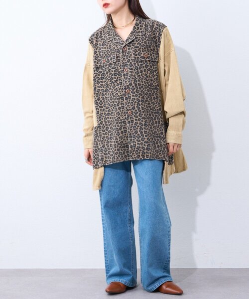 etsinta（エシンタ）の「【etsinta/エシンタ】リメイク切り替えジャケット（ミリタリージャケット・レディース・アイボリー/ベージュ・ONE SIZE）」の21枚目の写真