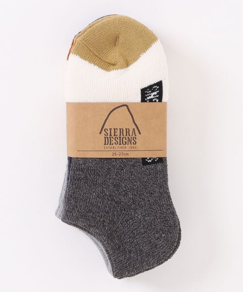 SIERRA DESIGNS(シェラデザイン)の「【SIERRA DESIGNS】シエラデザインズ 3P切替 アンクルソックス 3足組 SD701AS SD717AS(ソックス/靴下・メンズ・マルチ・S/M)」の1枚目の写真