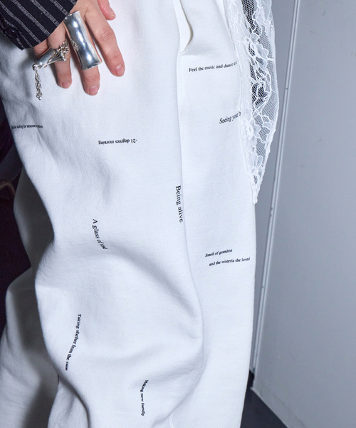 TANAKA(タナカ)の「TANAKA 別注 スウェットパンツ(スウェットパンツ・レディース・ホワイト/ブラック・XX-LARGE/MEDIUM)」の4枚目の写真