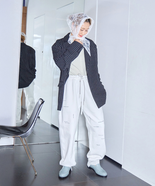 TANAKA(タナカ)の「TANAKA 別注 スウェットパンツ(スウェットパンツ・レディース・ホワイト/ブラック・XX-LARGE/MEDIUM)」の5枚目の写真