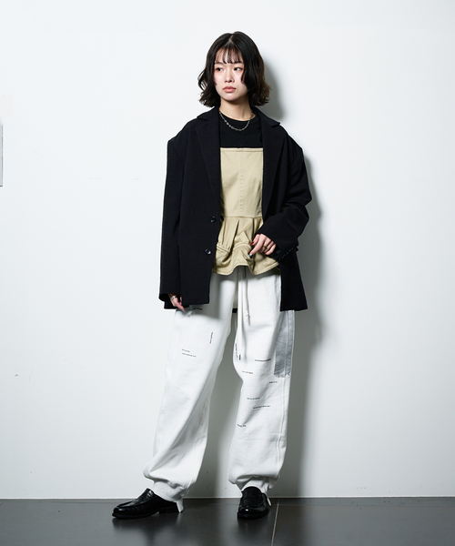 TANAKA(タナカ)の「TANAKA 別注 スウェットパンツ(スウェットパンツ・レディース・ホワイト/ブラック・XX-LARGE/MEDIUM)」の9枚目の写真