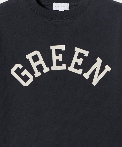 green label relaxing（グリーンレーベルリラクシング）の「GREENロゴ ロングTシャツ / キッズ  100cm-160cm（Tシャツ/カットソー・キッズ・ケリーグリーン/ダークグレー/オフホワイト・130cm/120cm/160cm/150cm/140cm/100cm/110cm）」の18枚目の写真