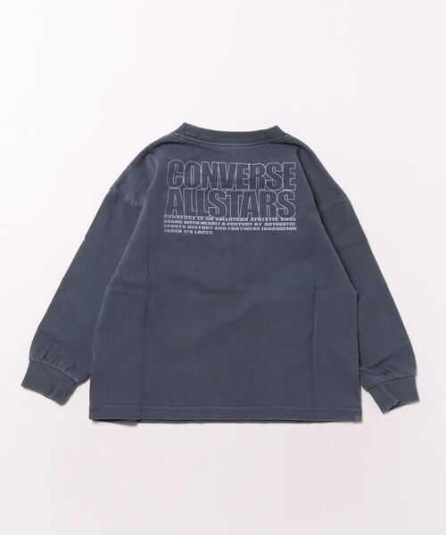 CONVERSE（コンバース）の「CONVERSE/コンバース　ワッペン付き 製品染め加工Ｔシャツ（Tシャツ/カットソー・キッズ・レッド/ブルー・110cm/120cm/130cm）」の3枚目の写真
