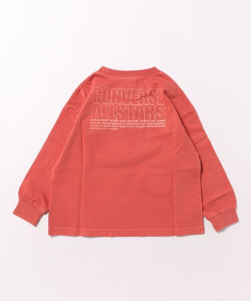 CONVERSE（コンバース）の「CONVERSE/コンバース　ワッペン付き 製品染め加工Ｔシャツ（Tシャツ/カットソー・キッズ・レッド/ブルー・110cm/120cm/130cm）」の4枚目の写真