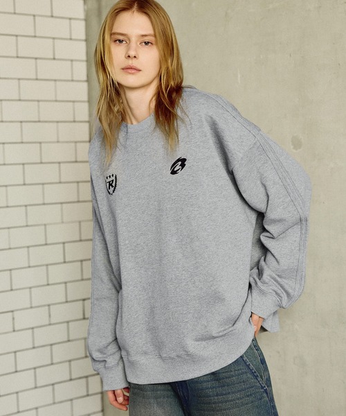 ROCHEM（ローシェン）の「サイドラインショート丈ゲームスウェット（スウェット・メンズ・グレー/ブラック系/ブラック・L/M/S/XS）」の3枚目の写真