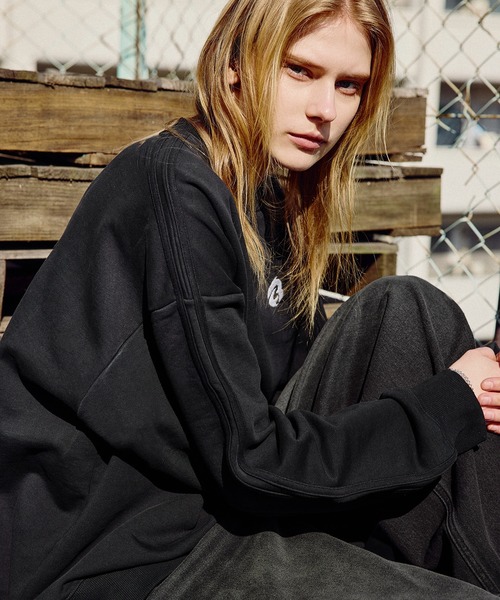 ROCHEM（ローシェン）の「サイドラインショート丈ゲームスウェット（スウェット・メンズ・グレー/ブラック系/ブラック・L/M/S/XS）」の14枚目の写真