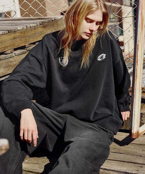 ROCHEM（ローシェン）の「サイドラインショート丈ゲームスウェット（スウェット・メンズ・グレー/ブラック系/ブラック・L/M/S/XS）」の16枚目の写真