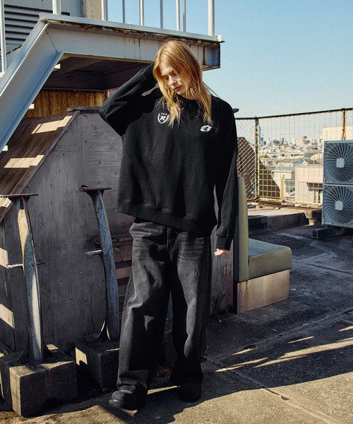 ROCHEM（ローシェン）の「サイドラインショート丈ゲームスウェット（スウェット・メンズ・グレー/ブラック系/ブラック・L/M/S/XS）」の21枚目の写真