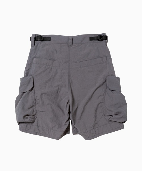 meanswhile（ミーンズワイル）の「Nylon Luggage Cargo Shorts（カーゴパンツ・メンズ・ブラック/グレー・1(S)/2(M)）」の10枚目の写真