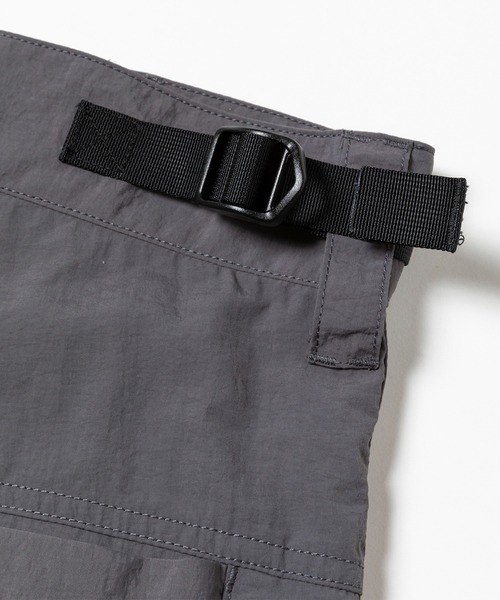 meanswhile（ミーンズワイル）の「Nylon Luggage Cargo Shorts（カーゴパンツ・メンズ・ブラック/グレー・1(S)/2(M)）」の15枚目の写真
