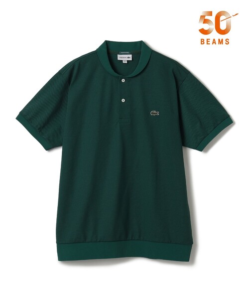 LACOSTE（ラコステ）の「〈MEN〉【別注】LACOSTE / ショールカラー ポロシャツ（ポロシャツ・メンズ・ブラウン/レッド/グリーン/ネイビー/ブラック・S/M/L/XL）」の3枚目の写真