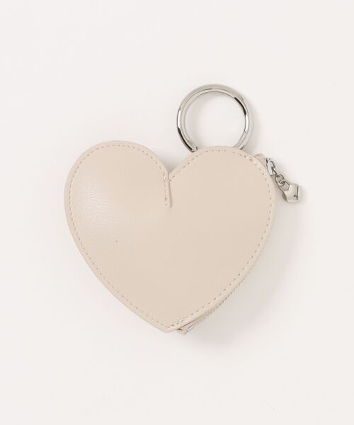 EDIT COLOGNE（エディットコロン）の「ハートポーチチャーム（チャーム・レディース・ホワイト系その他/ブラック/シルバー・ﾌﾘ-）」の2枚目の写真
