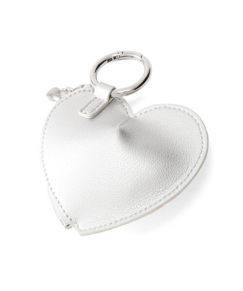 EDIT COLOGNE（エディットコロン）の「ハートポーチチャーム（チャーム・レディース・ホワイト系その他/ブラック/シルバー・ﾌﾘ-）」の3枚目の写真