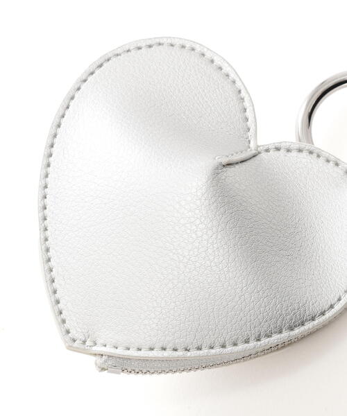 EDIT COLOGNE（エディットコロン）の「ハートポーチチャーム（チャーム・レディース・ホワイト系その他/ブラック/シルバー・ﾌﾘ-）」の8枚目の写真