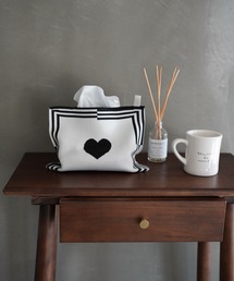 SANSeLF（サンセルフ）の「【SANSeLF】ハートモチーフパターンティッシュケース sah26s001（インテリア雑貨）」