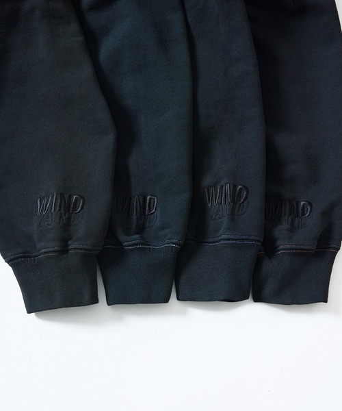 WIND AND SEA（ウィンダンシー）の「【ZOZO限定】SULFUR DYEING LOGO ZIP SWEATSHIRT（パーカー・メンズ・ブラック×ブルー/ブラック×パープル/ブラック×ベージュ/ブラック×レッド・SMALL/X-LARGE/LARGE/MEDIUM）」の19枚目の写真