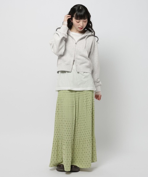 niko and...(ニコアンド)の「カンガルーポケダブルジップパーカー(パーカー・レディース・ネイビー/ライトグレー・LARGE/MEDIUM)」の3枚目の写真