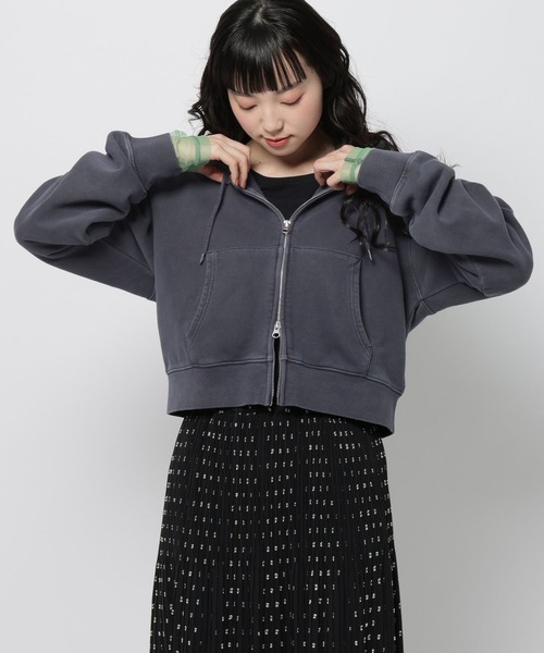 niko and...(ニコアンド)の「カンガルーポケダブルジップパーカー(パーカー・レディース・ネイビー/ライトグレー・LARGE/MEDIUM)」の8枚目の写真