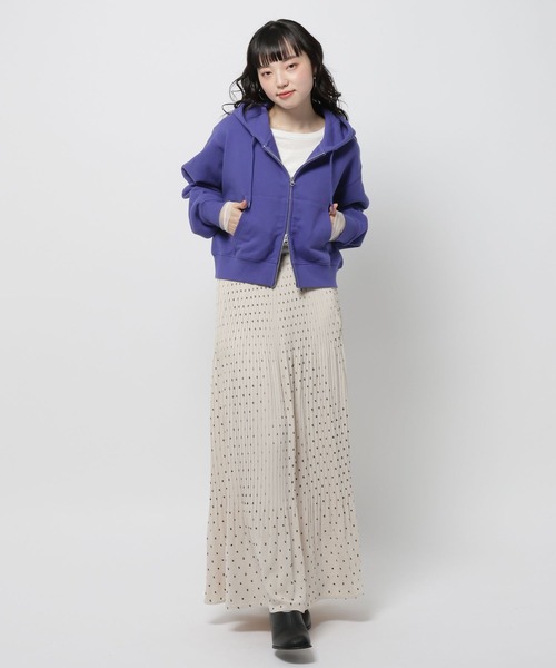 niko and...(ニコアンド)の「カンガルーポケダブルジップパーカー(パーカー・レディース・ネイビー/ライトグレー・LARGE/MEDIUM)」の9枚目の写真