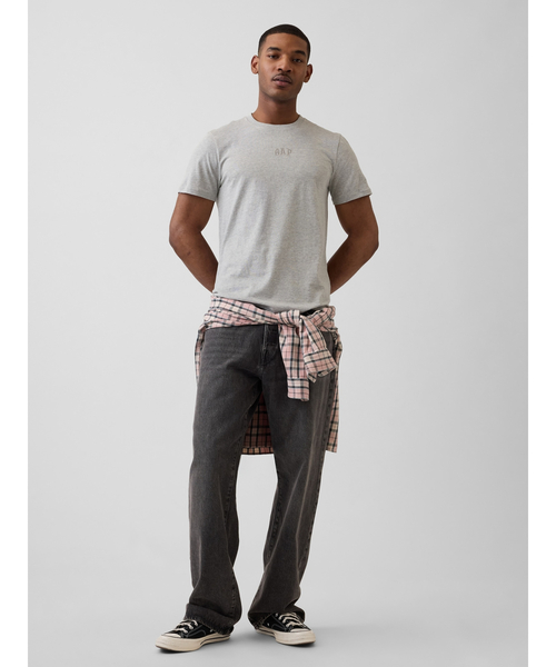 GAP（ギャップ）の「エブリディ ソフト GAPミニロゴTシャツ（Tシャツ/カットソー・メンズ・ライトグレー/ピンク/グリーン/ネイビー/ブラック/オフホワイト/ブルー・XS/S/M/L/XL）」の8枚目の写真