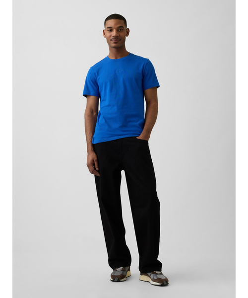 GAP（ギャップ）の「エブリディ ソフト GAPミニロゴTシャツ（Tシャツ/カットソー・メンズ・ライトグレー/ピンク/グリーン/ネイビー/ブラック/オフホワイト/ブルー・XS/S/M/L/XL）」の9枚目の写真