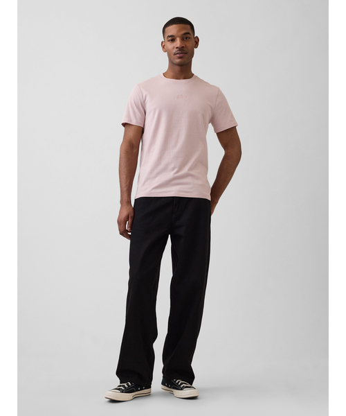 GAP（ギャップ）の「エブリディ ソフト GAPミニロゴTシャツ（Tシャツ/カットソー・メンズ・ライトグレー/ピンク/グリーン/ネイビー/ブラック/オフホワイト/ブルー・XS/S/M/L/XL）」の14枚目の写真