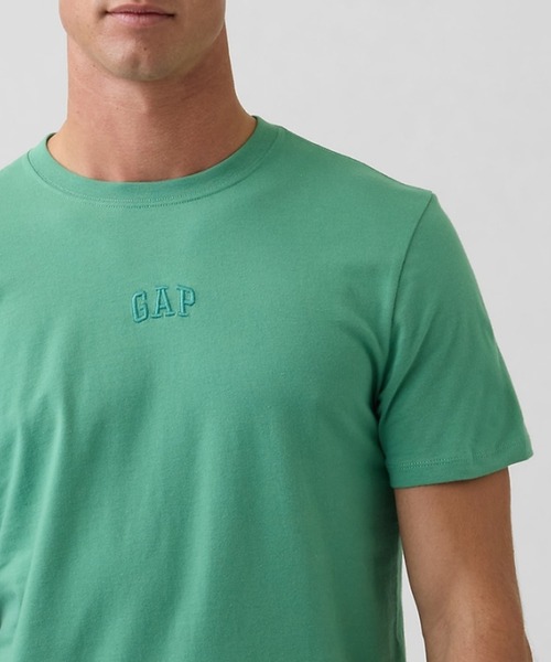 GAP（ギャップ）の「エブリディ ソフト GAPミニロゴTシャツ（Tシャツ/カットソー・メンズ・ライトグレー/ピンク/グリーン/ネイビー/ブラック/オフホワイト/ブルー・XS/S/M/L/XL）」の4枚目の写真