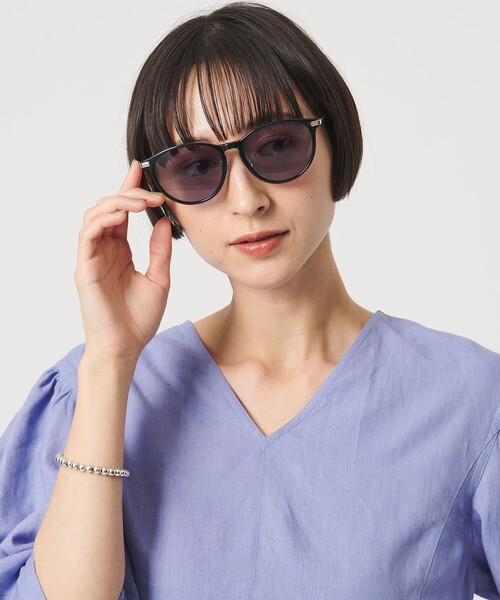 UNITED ARROWS(ユナイテッドアローズ)の「ワイド ウェリントン サングラス(サングラス・レディース・ブラック/ブラウン系・FREE)」の2枚目の写真