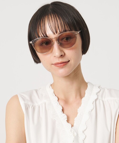 UNITED ARROWS(ユナイテッドアローズ)の「ワイド ウェリントン サングラス(サングラス・レディース・ブラック/ブラウン系・FREE)」の5枚目の写真