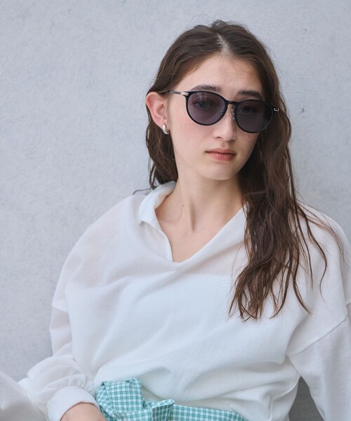 ユナイテッドアローズ☆ベーシックウェリントンサングラス/カーキ UNITED ARROWS（ユナイテッドアローズ） サングラス レディース メンズ