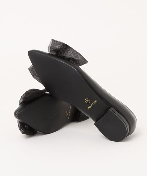 TONAL（トーナル）の「オーガンリボンパンプス（パンプス・レディース・ブラック/オフホワイト・M/L/S）」の4枚目の写真