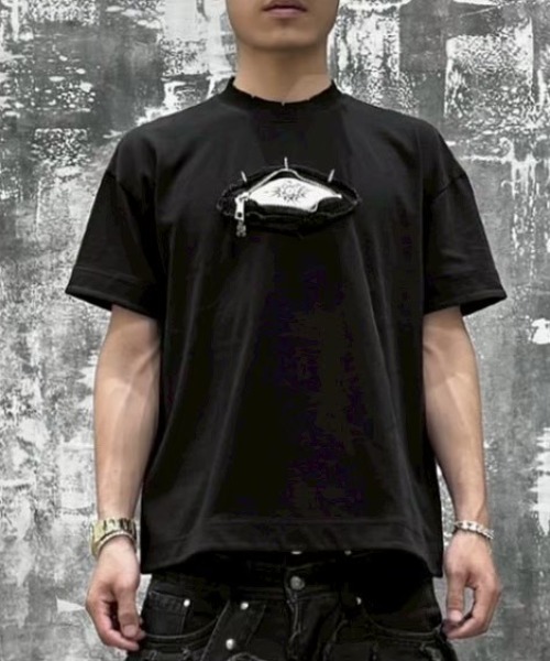 UNIZ(ユニズ)の「【UNIZ】Monster Zip Eye T-Shirt / 【ユニズ】ジップアイ半袖Tシャツ(Tシャツ/カットソー・メンズ・ブラック・02/01)」の16枚目の写真