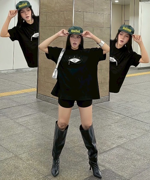 UNIZ(ユニズ)の「【UNIZ】Monster Zip Eye T-Shirt / 【ユニズ】ジップアイ半袖Tシャツ(Tシャツ/カットソー・メンズ・ブラック・02/01)」の7枚目の写真