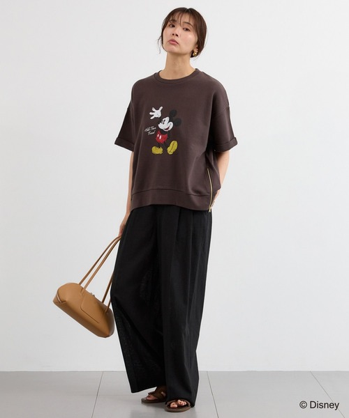 ＋81BRANCA（ハチイチブランカ）の「【『BABALOG』YouTubeご紹介アイテム】BARNYARDSTORM / ＋81BRANCA別注 / Mickey / Helloスウェット（Tシャツ/カットソー・レディース・ホワイト/ダークブラウン・FREE）」の18枚目の写真