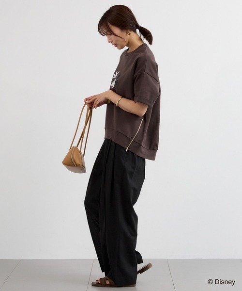 ＋81BRANCA（ハチイチブランカ）の「【『BABALOG』YouTubeご紹介アイテム】BARNYARDSTORM / ＋81BRANCA別注 / Mickey / Helloスウェット（Tシャツ/カットソー・レディース・ホワイト/ダークブラウン・FREE）」の19枚目の写真