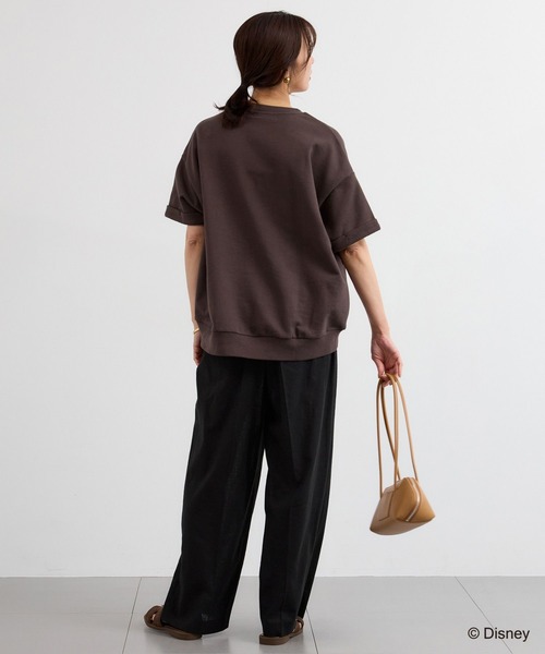 ＋81BRANCA（ハチイチブランカ）の「【『BABALOG』YouTubeご紹介アイテム】BARNYARDSTORM / ＋81BRANCA別注 / Mickey / Helloスウェット（Tシャツ/カットソー・レディース・ホワイト/ダークブラウン・FREE）」の20枚目の写真