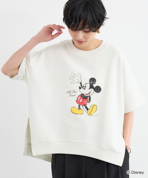 ＋81BRANCA（ハチイチブランカ）の「【『BABALOG』YouTubeご紹介アイテム】BARNYARDSTORM / ＋81BRANCA別注 / Mickey / Helloスウェット（Tシャツ/カットソー・レディース・ホワイト/ダークブラウン・FREE）」の12枚目の写真