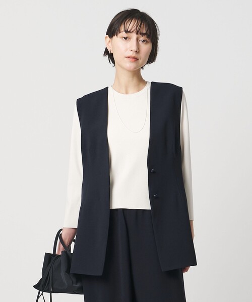 UNITED ARROWS（ユナイテッドアローズ）の「COMFY ベスト ‐防汚 UVカット ウォッシャブル‐（テーラードジャケット・レディース・ブラック/ネイビー・36/38）」の22枚目の写真